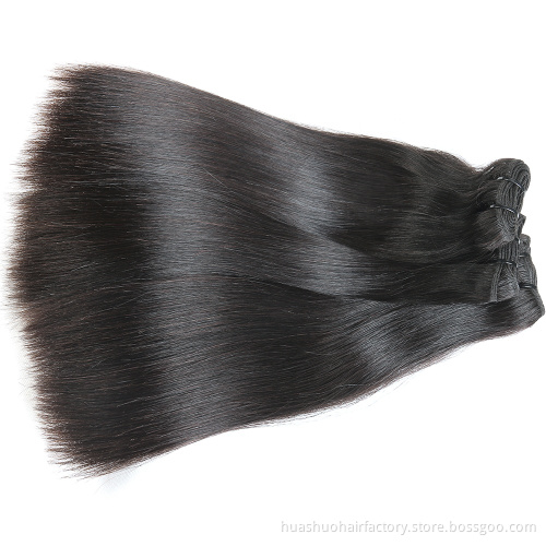 Aliexpress 12A Grade Virgin Human Hair Raw Eurasian European Double Drawn Virgin Straight Hair Bundle